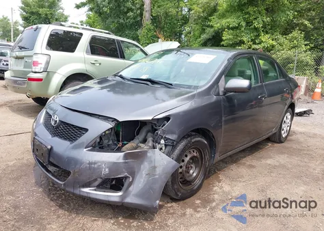 2009 Toyota Corolla Le z USA, uszkodzony, nr VIN 2T1BU40E59C142718